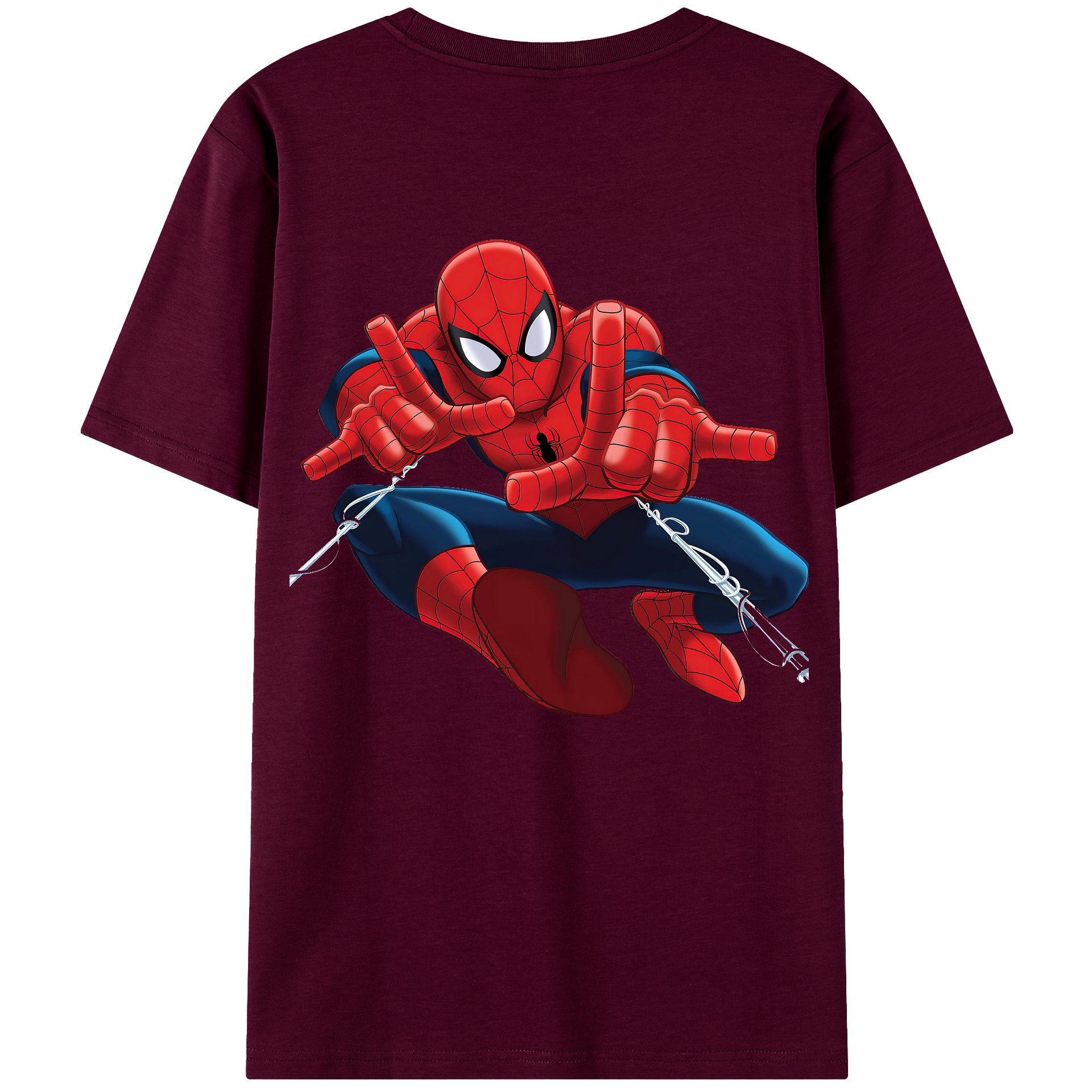 （画像用） Spider Man スパイダーマン レディース半袖Tシャツ(バックプリント)